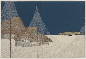 Fleurs de Cent Mondes (Momoyogusa) : Village de Pêcheurs - Kamisaka Sekka