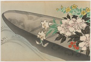 Fleurs de cent mondes : Bateau de fleurs - Kamisaka Sekka