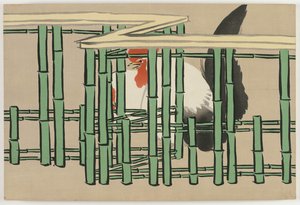 Fleurs de Cent Mondes (Momoyogusa) : Coq - Kamisaka Sekka