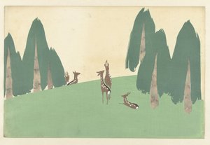 Cerf de Kasugano, 1909 - Kamisaka Sekka