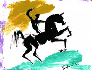 Cheval en mouvement