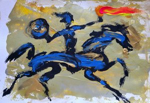 Le Cavalier bleu de feu
