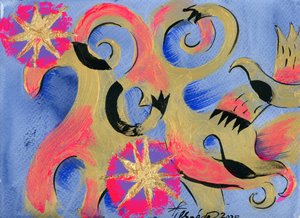 Volants dorés : Oiseaux fantastiques