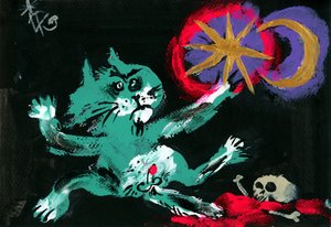 Sort céleste de la chatte sorcière