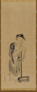 Shide Jittoku, période Edo, début du 17e siècle - Kano Sadanobu