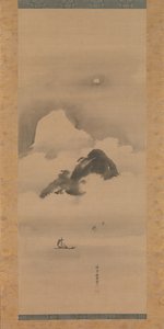 Paysage au clair de lune, après 1662 - Kanō Tan’yū