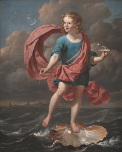 Garçon soufflant des bulles de savon. Allégorie de la fugacité et de la brièveté de la vie
