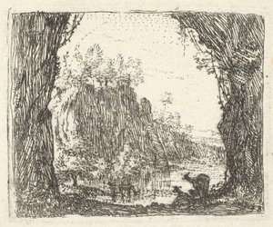 Paysage flanqué d