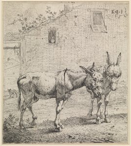 Les deux ânes - Karel Dujardin