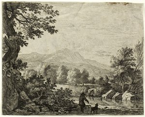 Homme avec un chien - Karel Dujardin