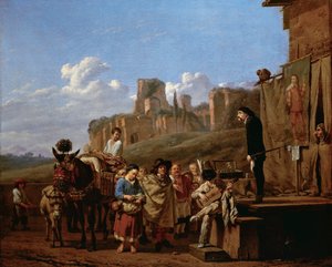 Représentation de la commedia dell