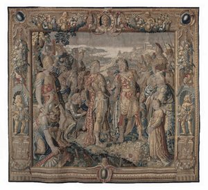 Octavia effectue la concorde de Tarente - Karel van II Mander