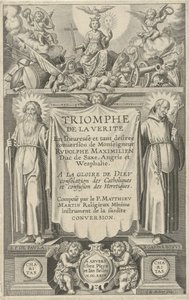Page de Titre pour: Triomphe de la Vérité, 1624 - Karel van Mallery