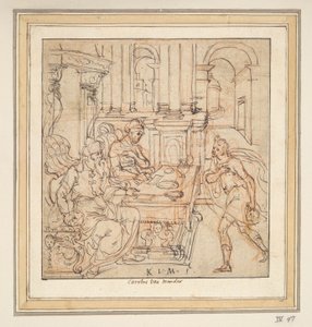 Le Fils prodigue prenant congé de ses parents - Karel van Mander I
