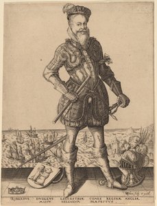 Robert Dudley, Comte de Leicester - Karel van Sichem after Christoffel
