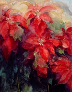 Poinsettias rouges - Karen Armitage