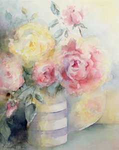 Roses dans un pichet cornouaillais