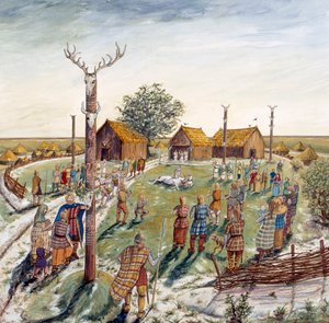 Fort de Danebury Hill, IIe siècle av. J.-C. - Karen Guffogg