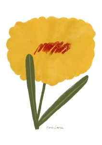 Simple fleur jaune