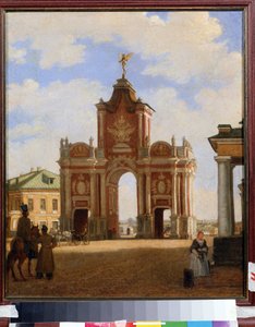 La porte rouge à Moscou