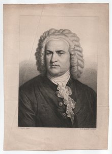 Johann Sebastian Bach (1685-1750) (ca. 1850, gravure) - Karl & Andorff Friedrich August (1819 1875) Jager