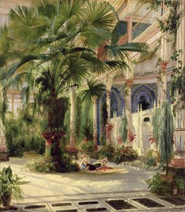 Intérieur de la maison des palmiers à Potsdam