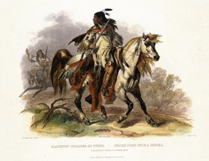 Un Indien Blackfoot à cheval, planche 19 du Volume 1 de 