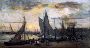 Le Retour des pêcheurs, fin du 19ème siècle - Karl Daubigny