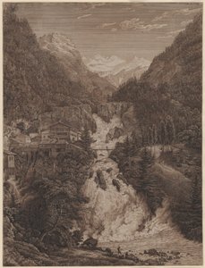 La cascade près de Wildbad Gastein - Karl Friedrich Schinkel
