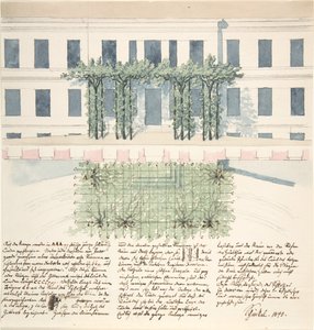Élévation et plan de la façade d