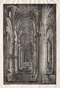 Intérieur de la cathédrale Saint-Étienne à Vienne - Karl Friedrich Schinkel