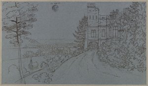 Köstritz. Ruine artificielle dans le parc du château (?) - Karl Friedrich Schinkel