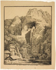 Château de Predjama à Krein, à douze heures de Trieste - Karl Friedrich Schinkel