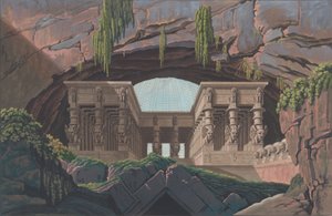 Temple parmi les rochers, 1847-49 - Karl Friedrich Thiele