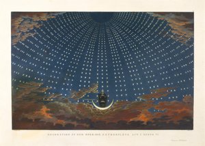 La Salle des Étoiles dans le Palais de la Reine de la Nuit, 1847-49 - Karl Friedrich Thiele