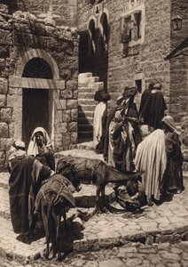 Bethléem, scène de marché (photo n/b) - Karl Grober