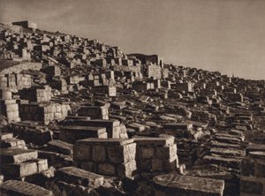 Jérusalem, vallée de Josaphat avec tombes juives - Karl Grober