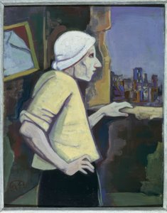 Femme à la fenêtre - Karl Hofer