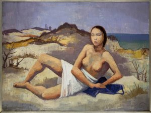 Fille dans les dunes - Karl Hofer