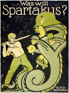 Révolution allemande 1918-1919 La Ligue Spartacus (Spartakusbund)