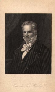 Alexander von Humboldt (1769-1859), gravé par Hinchliff - Karl Joseph (after) Begas