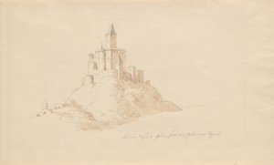 Le vieux château Gutenfels près de Kaub sur le Rhin