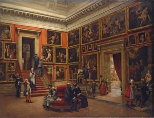 À la galerie de Dresde, 1881