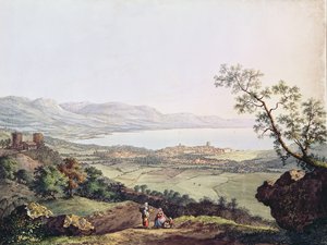 Vue de Genève depuis Saconex en Savoie - Karl Ludwig Hackert