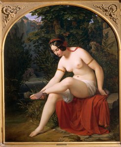 Nymphe se baignant, par Heinrich Karl Anton Mucke - Karl Mucke