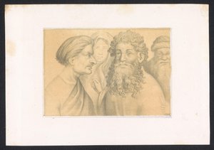 Trois hommes et une jeune femme - Karl Palzow