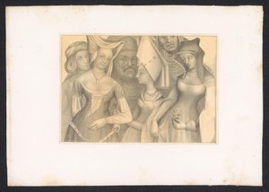 Quatre femmes et deux hommes