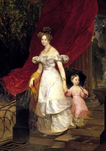 Portrait de la Grande-Duchesse Elena Pavlovna de Russie 1807-1873 avec sa fille Maria, 1830 - Karl Pavlovich Bryullov