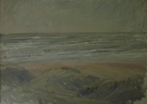 Vue des dunes sur la mer du Nord - Karl Schou