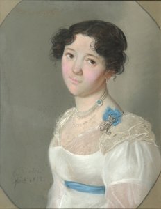 Portrait de la comtesse Agrafena Yuryevna Obolenskaya 1789-1829, née Neledinskaya-Meletskaya, 1812 - Karl Wilhelm Bardou